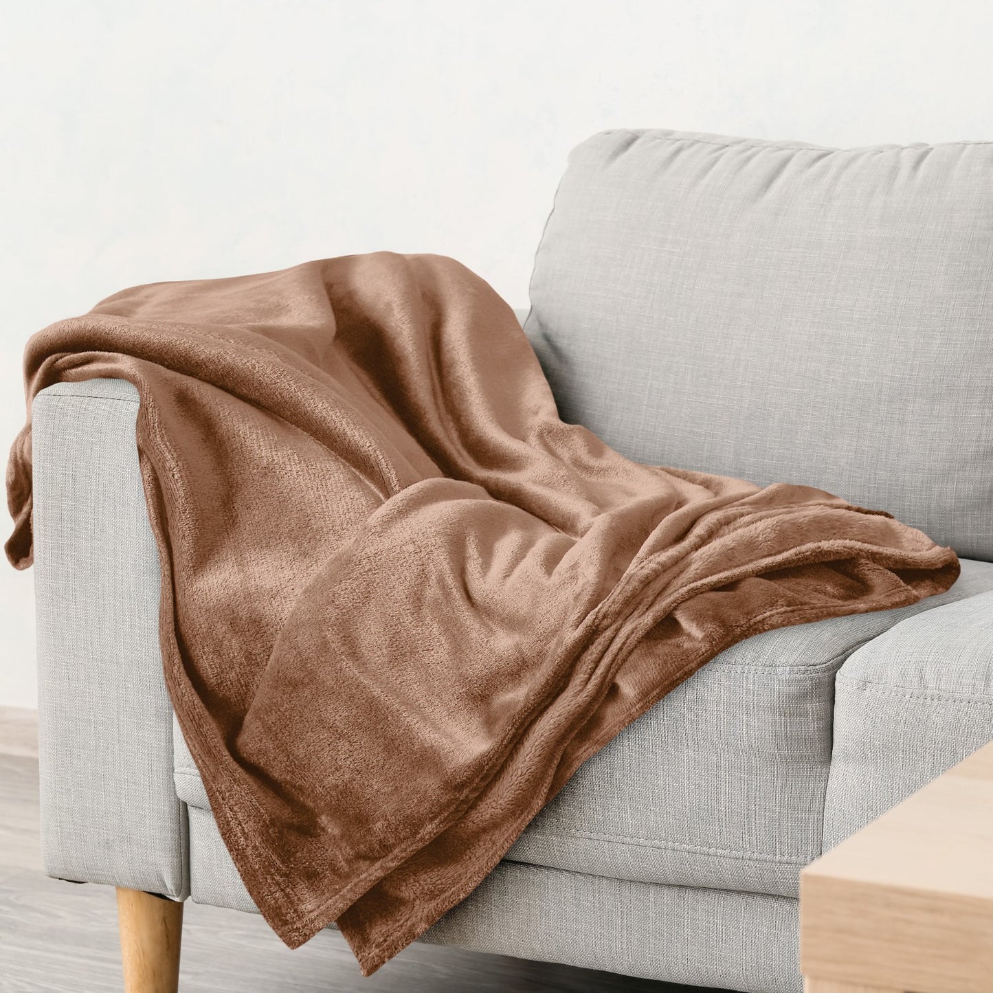 Snug Mink Flannel Fleece Blanket Throw