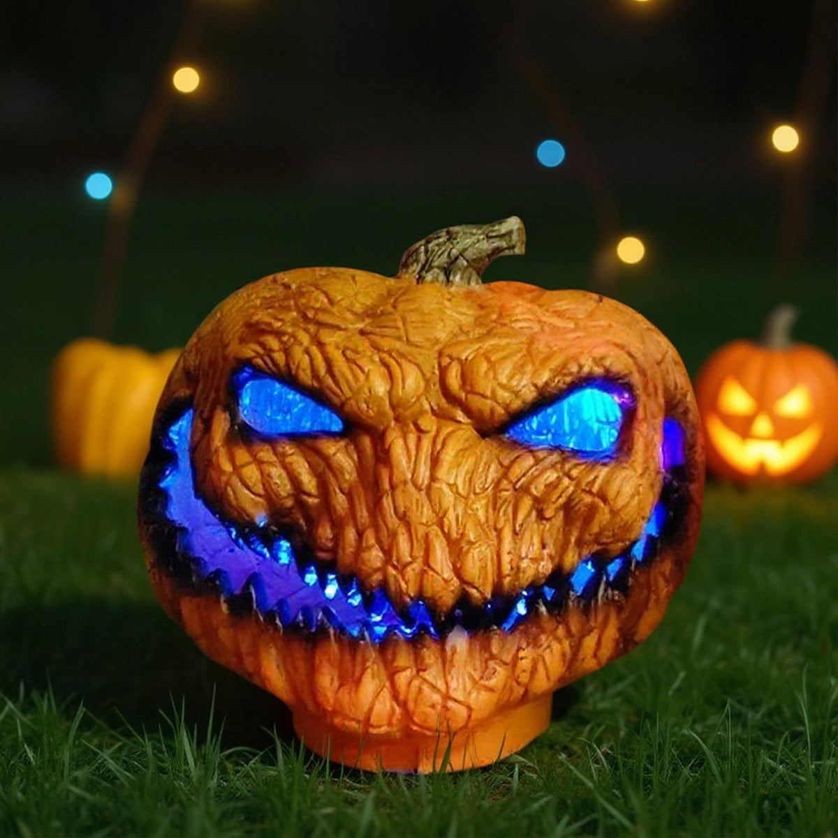 Halloween LED Spooky Light Up Pumpkin 30cm