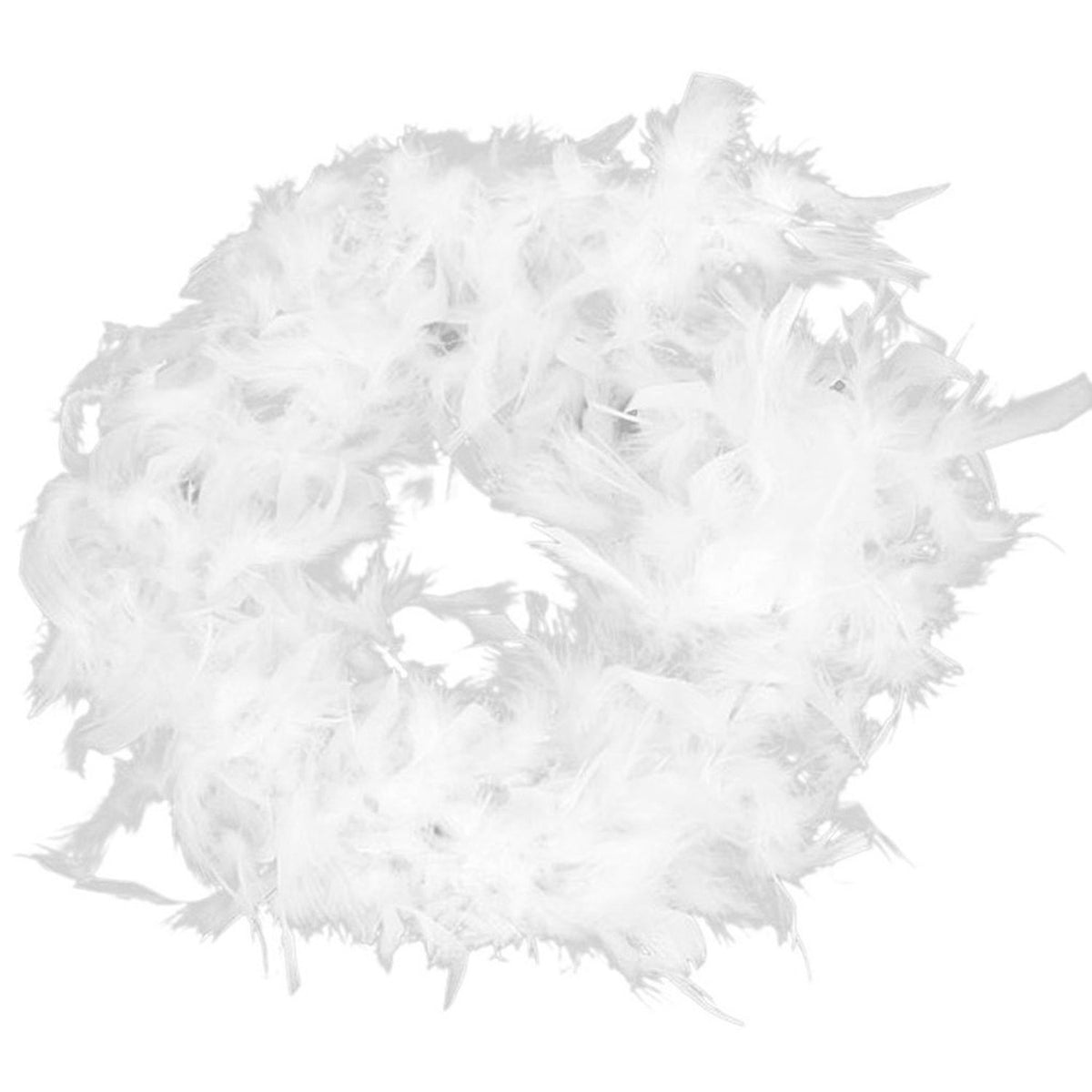 Feather Boa White Christmas Garland 200cm