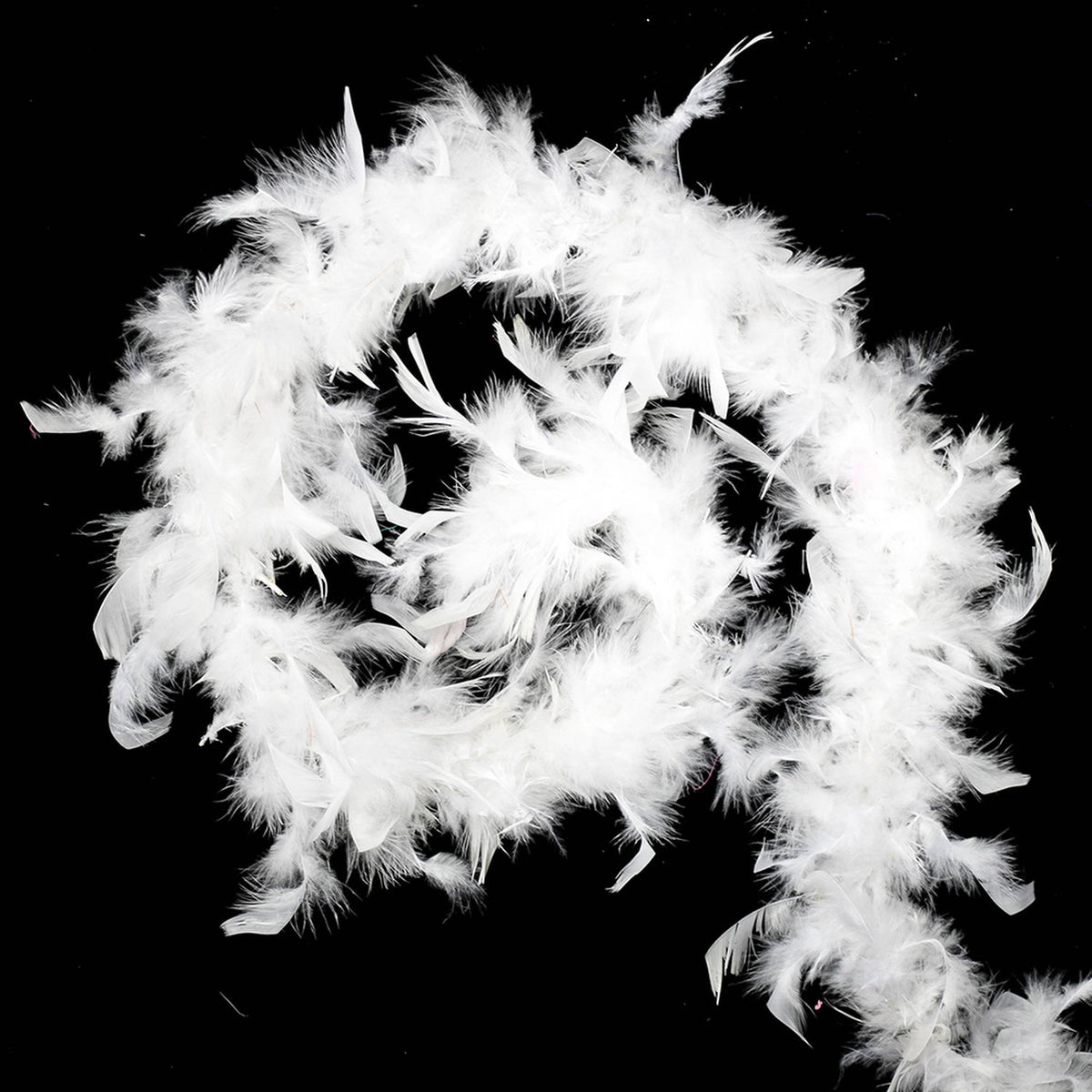 Feather Boa White Christmas Garland 200cm