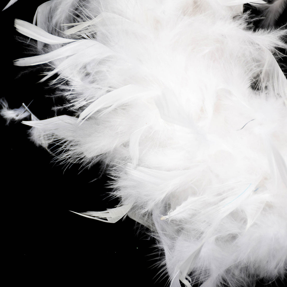 Feather Boa White Christmas Garland 200cm