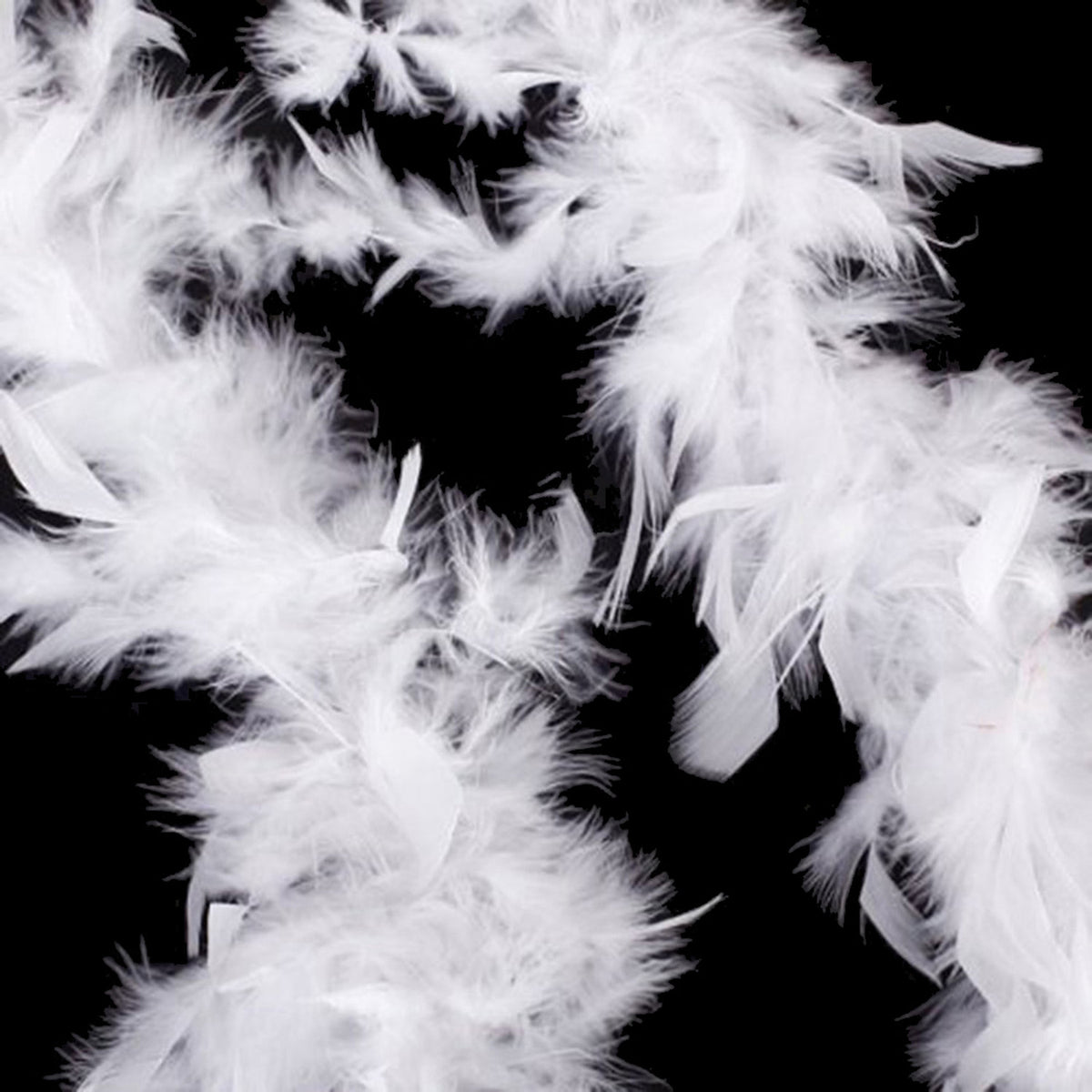 Feather Boa White Christmas Garland 200cm