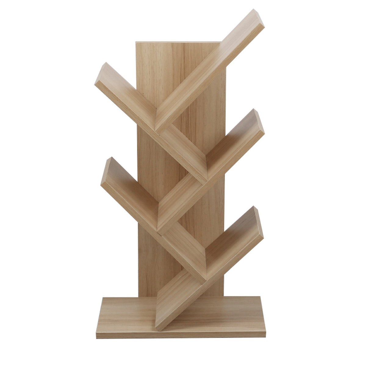 Tree Shaped Natural Bookshelf 5 Tier