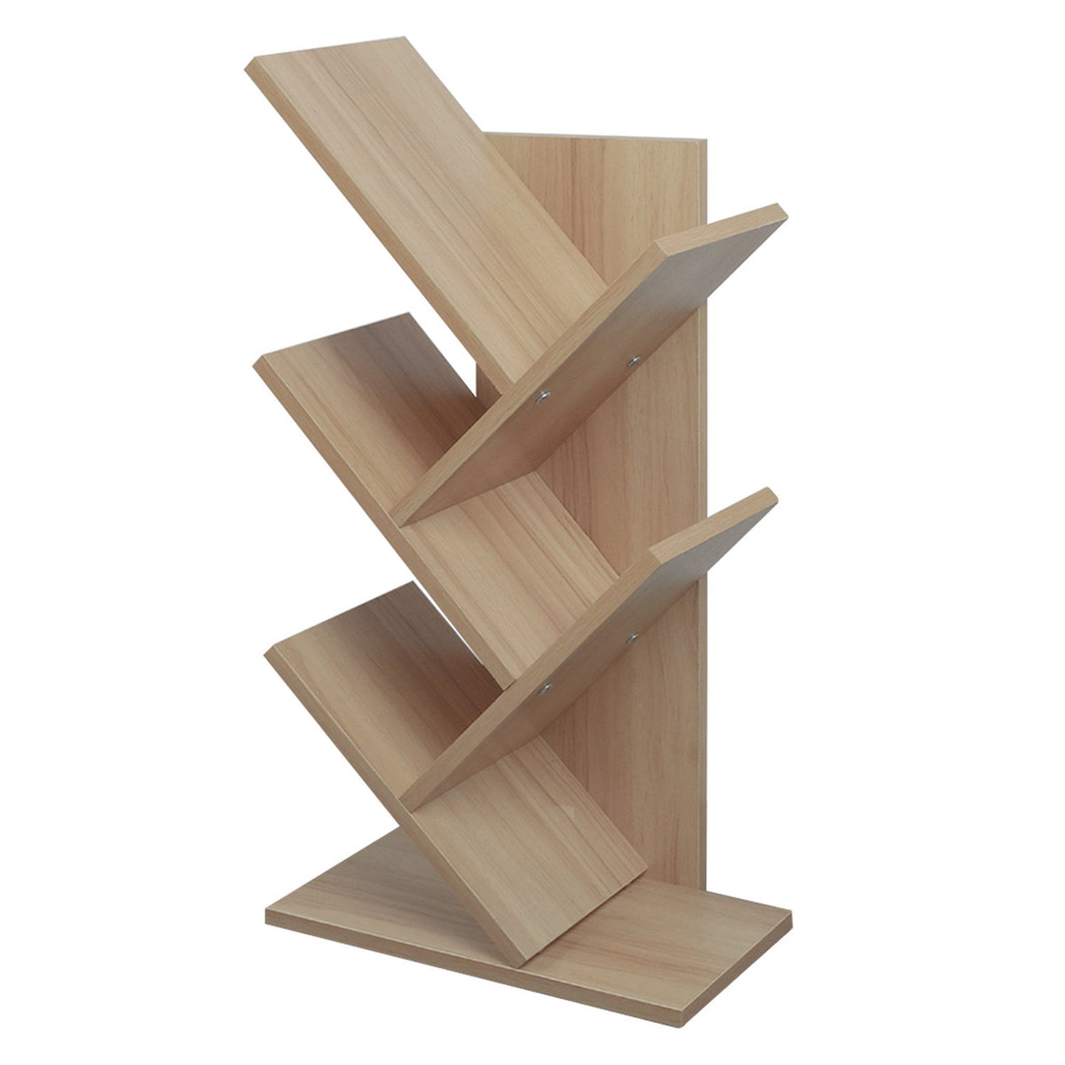 Tree Shaped Natural Bookshelf 5 Tier