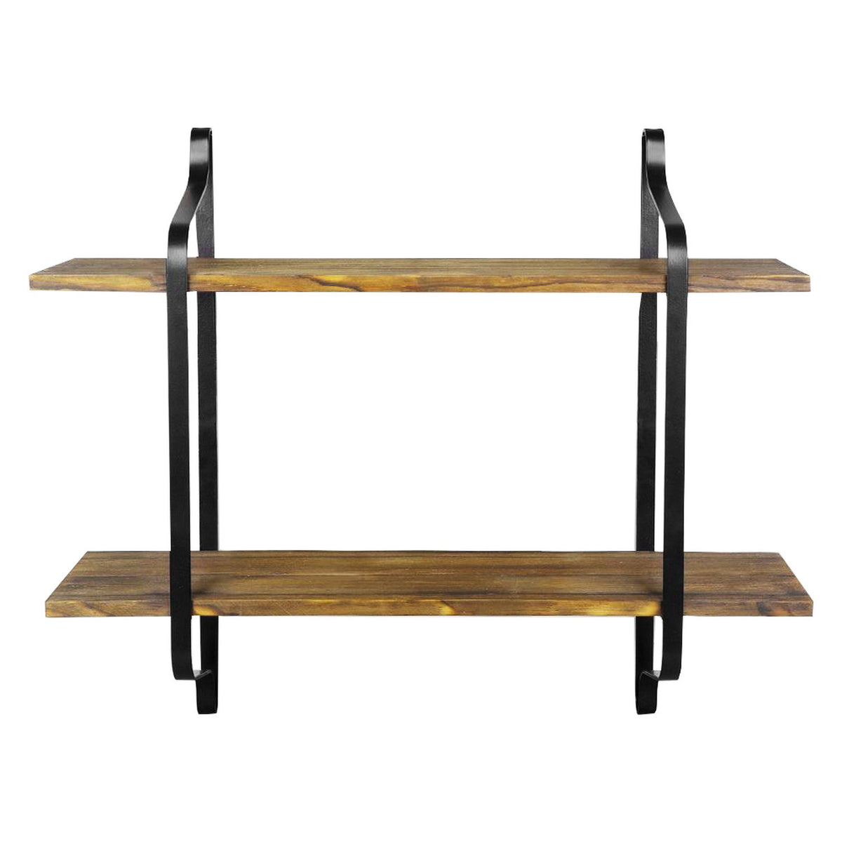 Industrial Retro 2 Tier Wooden Shelf