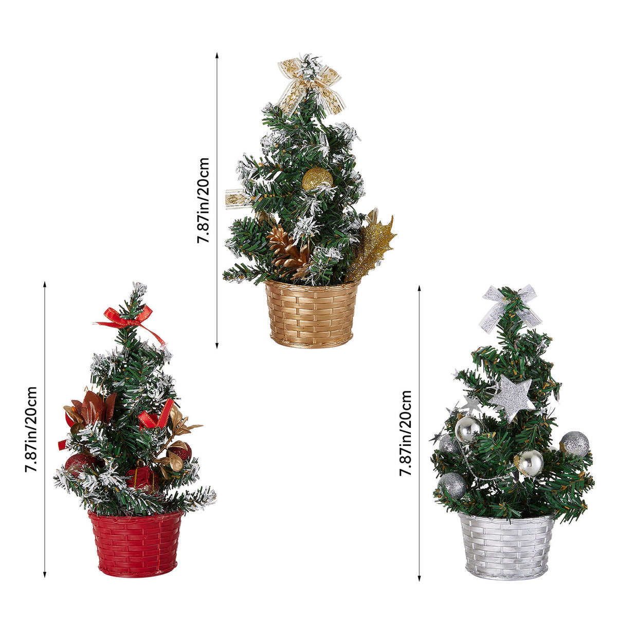 Mini Christmas Trees 3 Pack