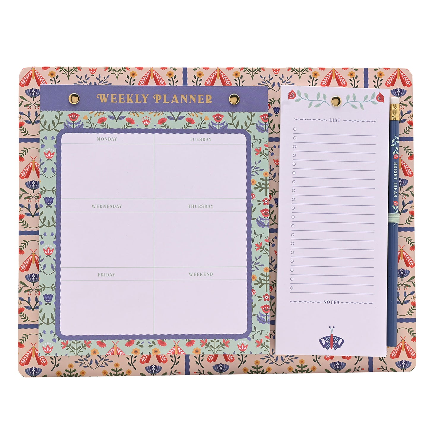 Sophia Lane Floral Weekly Planner and To-Do List