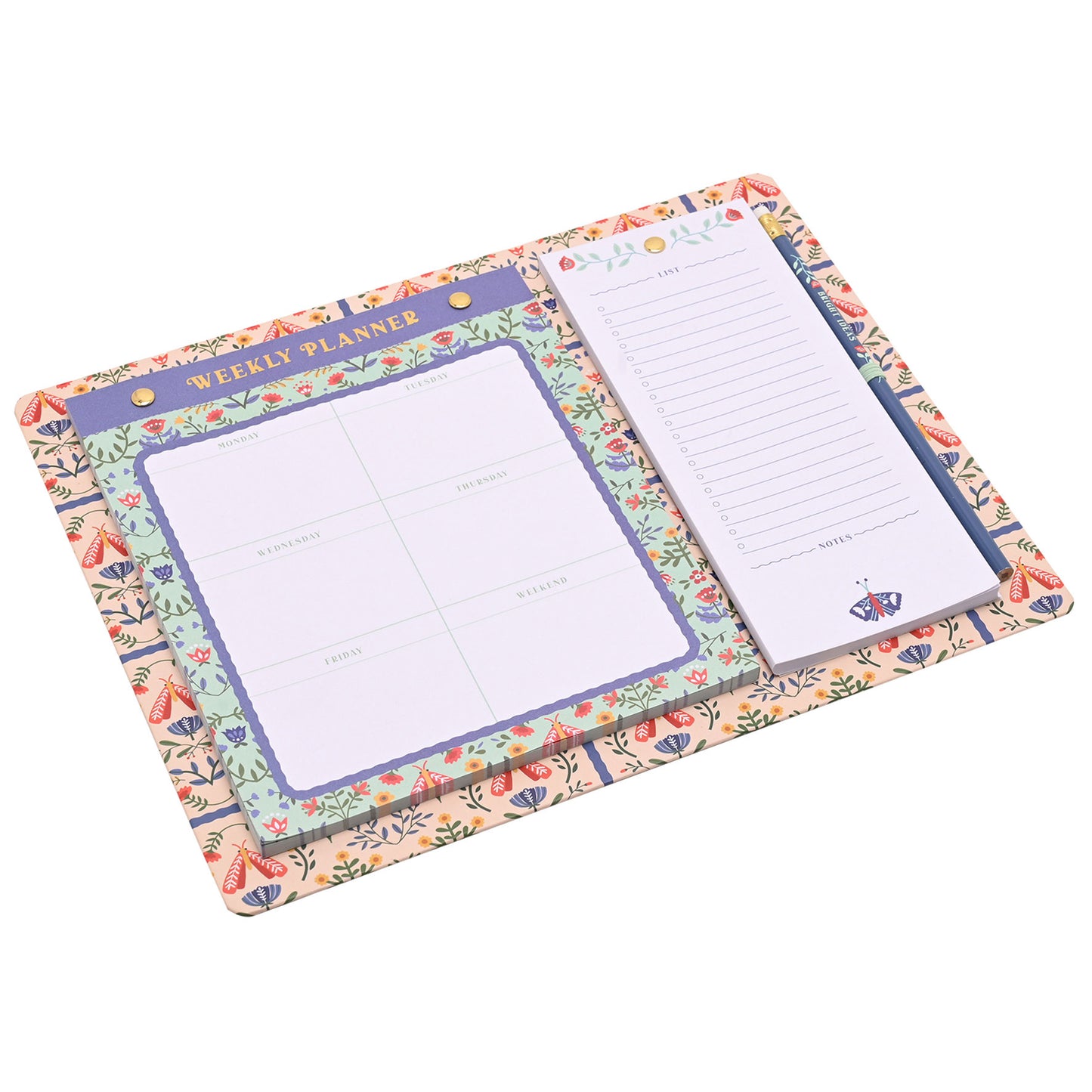 Sophia Lane Floral Weekly Planner and To-Do List