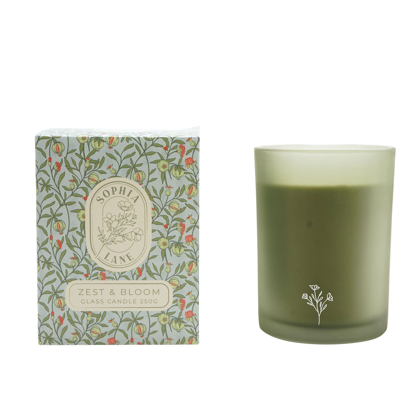 Sophia Lane Zest and Bloom Floral Candle 250g