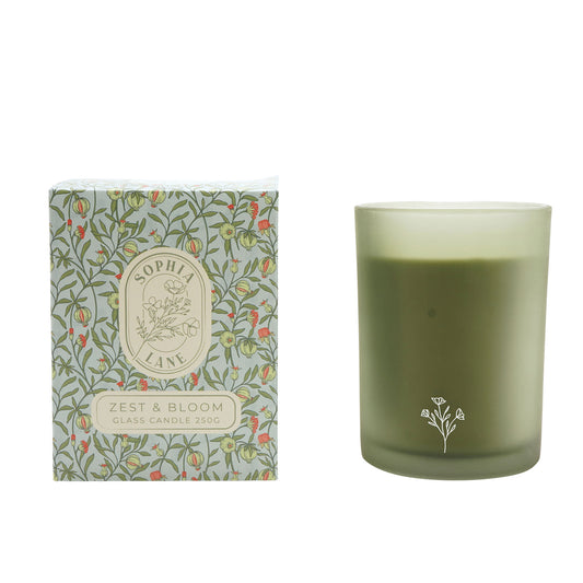 Sophia Lane Zest and Bloom Floral Candle 250g