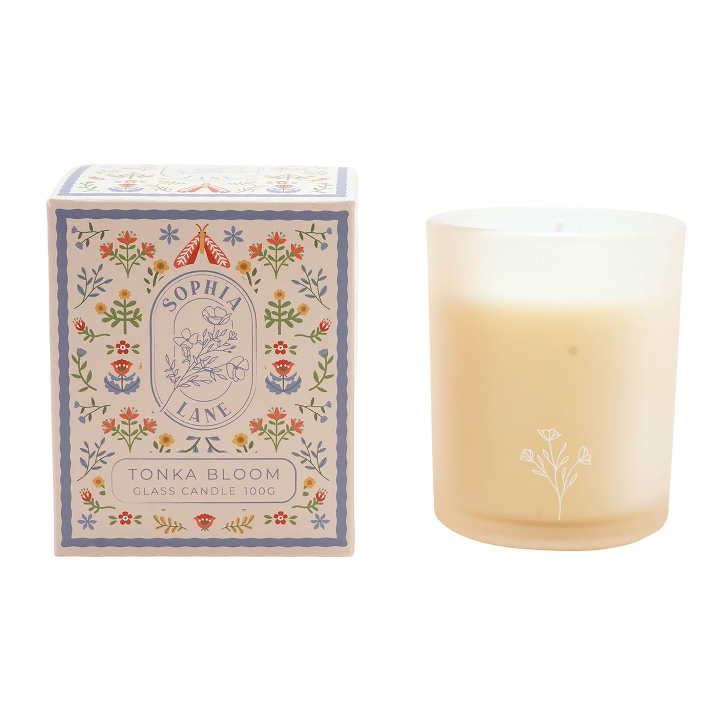 Sophia Lane Tonka Bloom Floral Candle 100g
