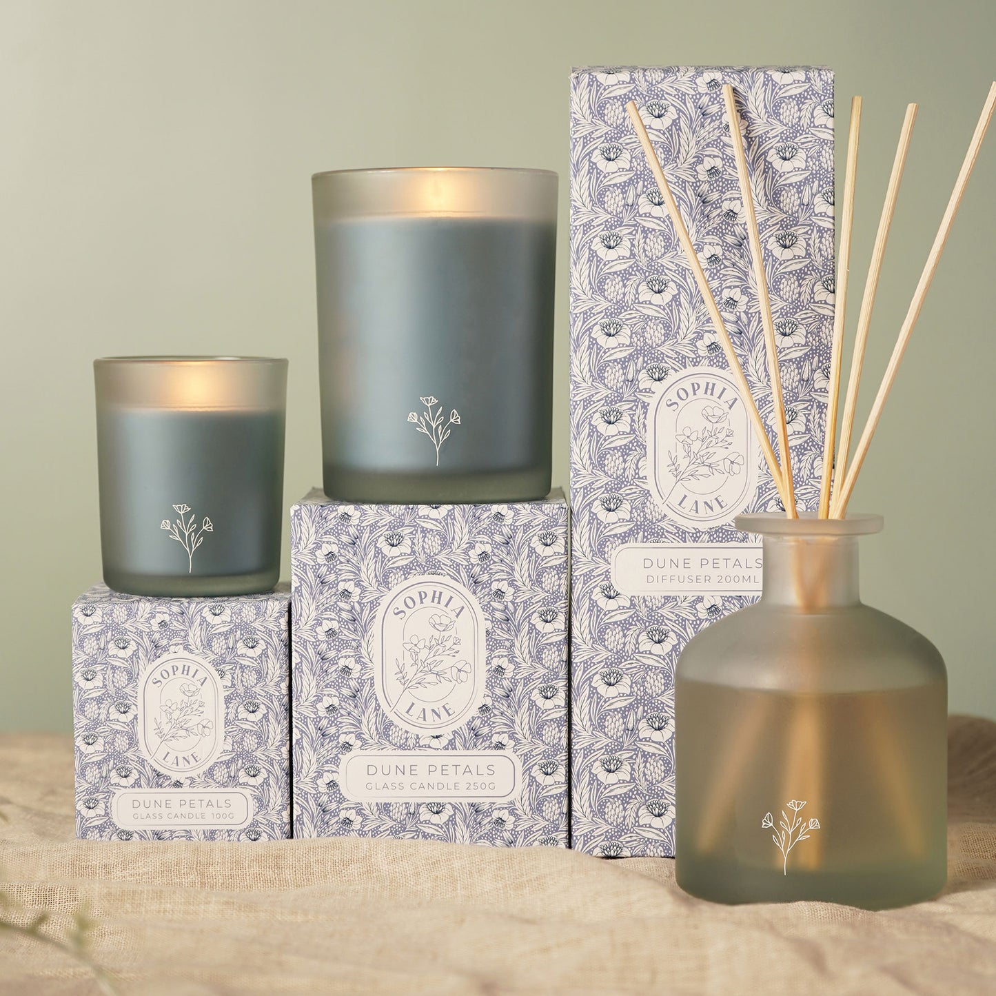 Sophia Lane Dune Petals Floral Candle 100g