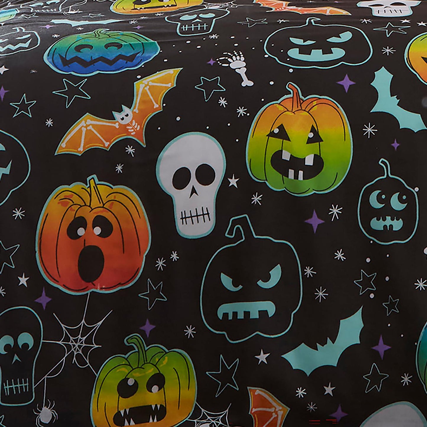 Scary Pumpkins Glow in the Dark Reversible Duvet Set