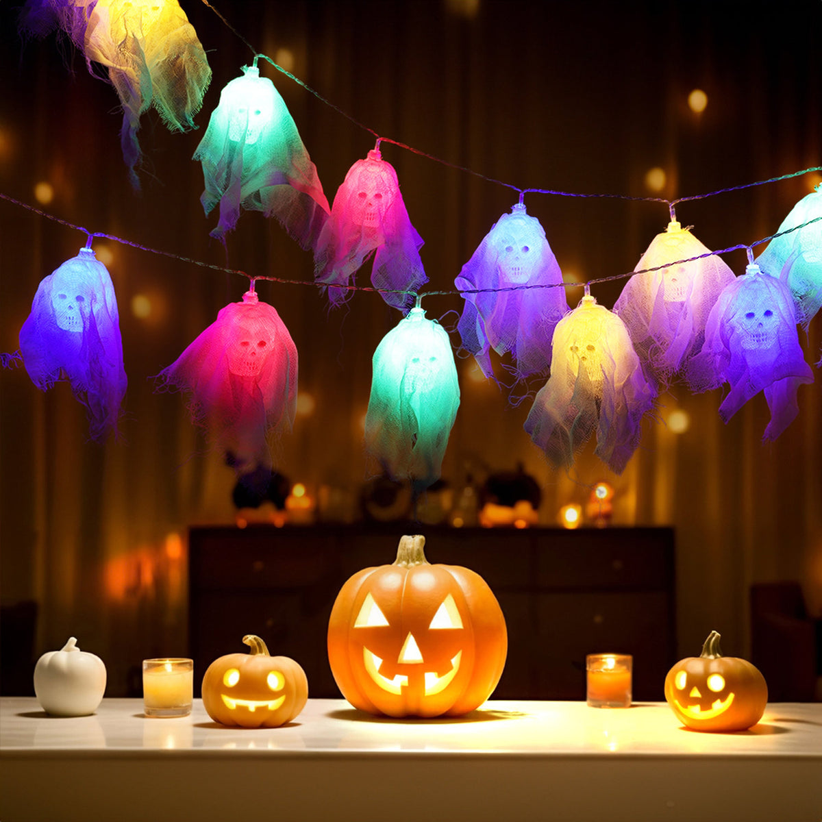 Halloween Skull 20 LED String Light 3m