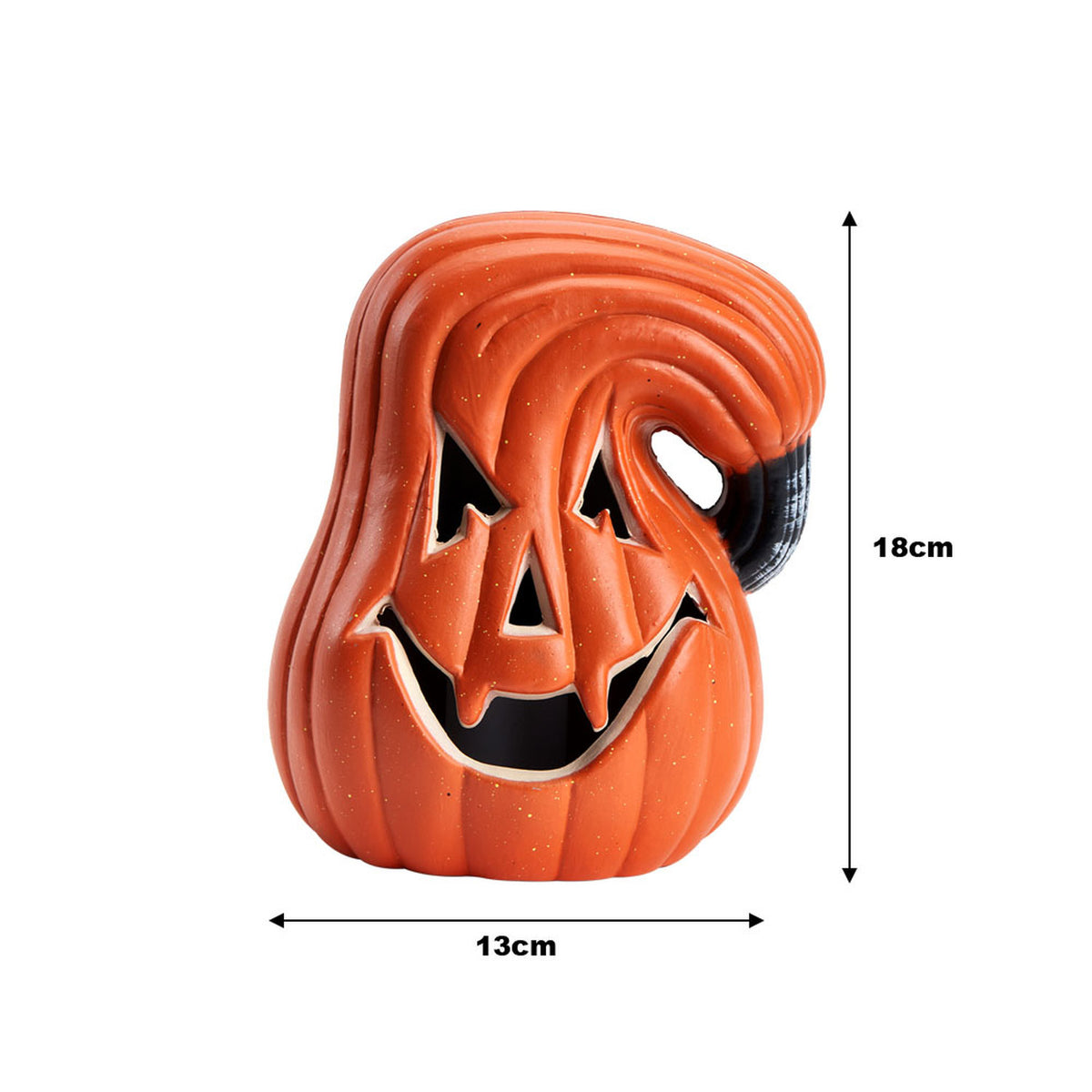 Halloween Pumpkin LED Lantern 18cm