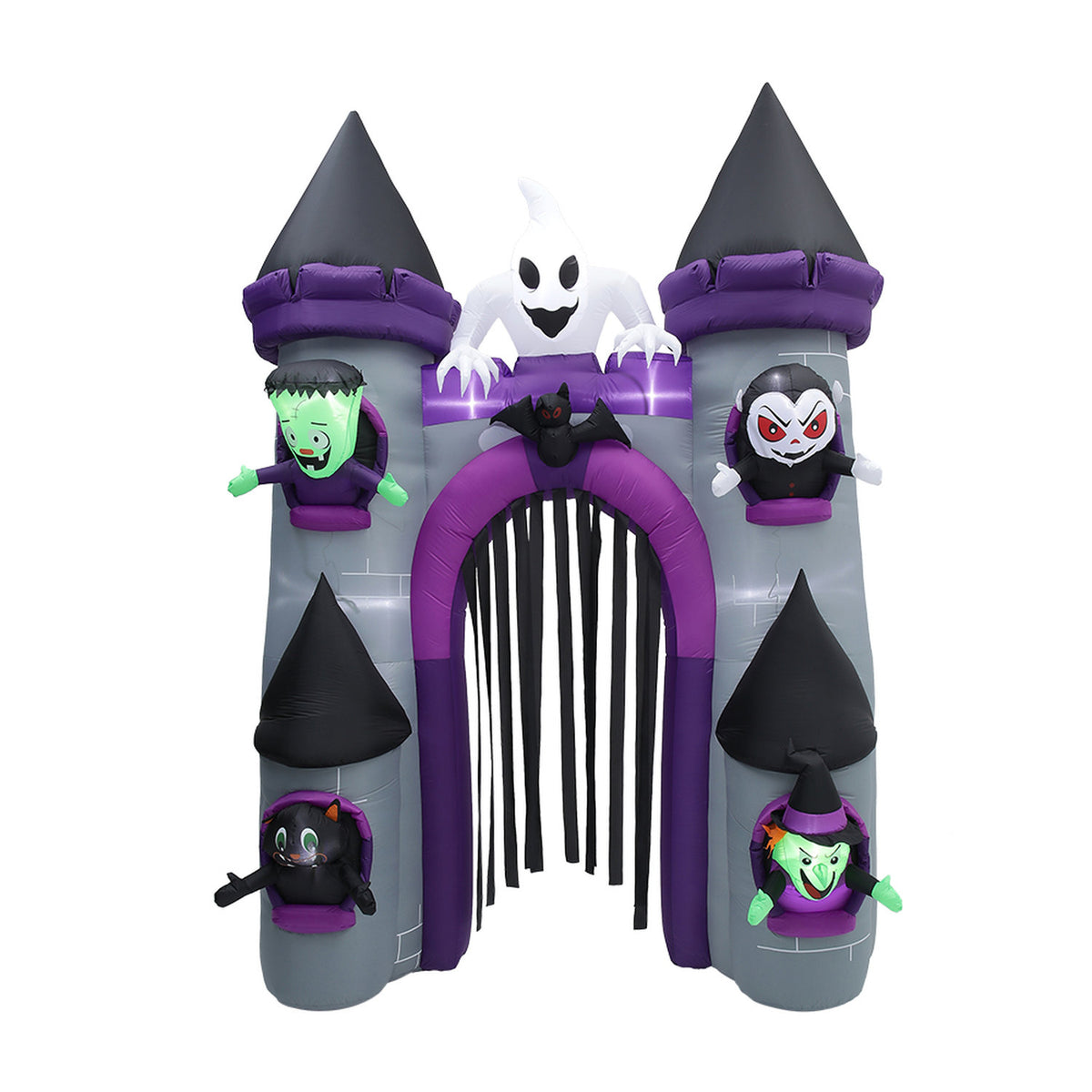 Inflatable Halloween LED Haunted Castle Archway 11ft