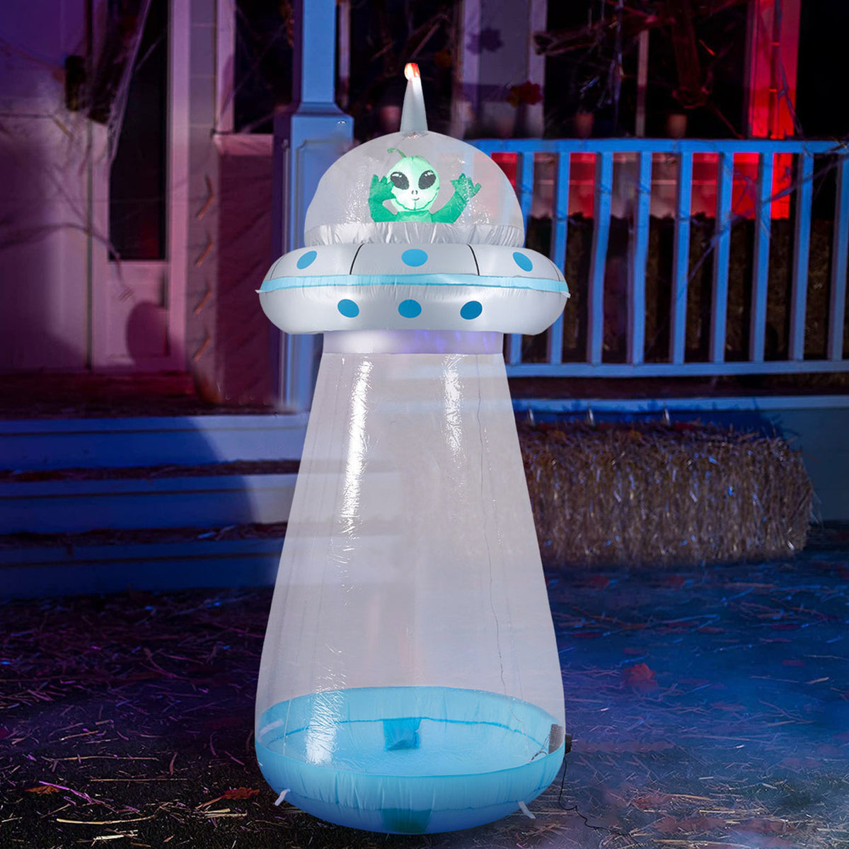 Halloween Inflatable LED Giant UFO 6ft