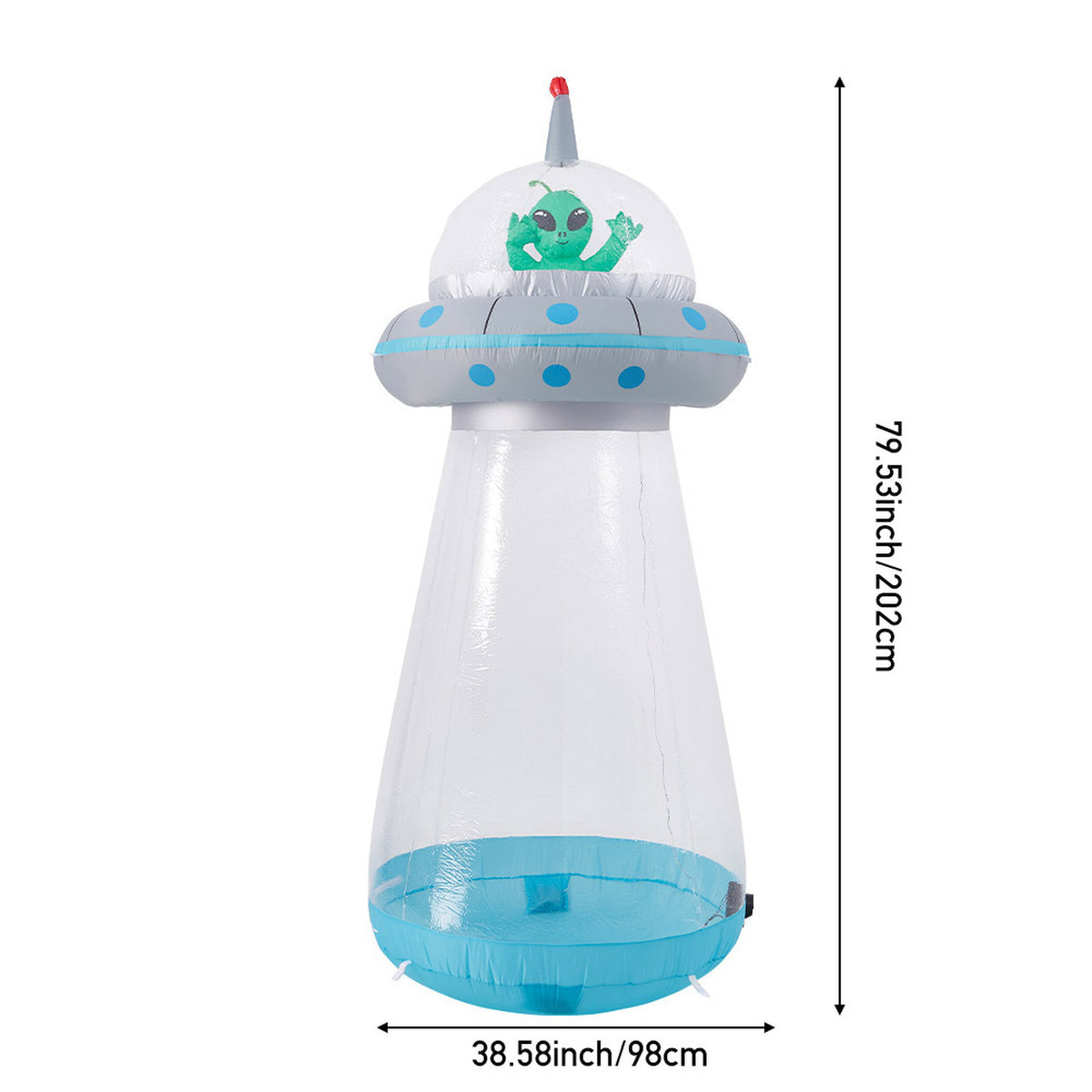 Halloween Inflatable LED Giant UFO 6ft