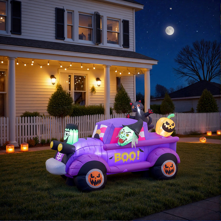Inflatable Halloween LED Witch Decor 5ft