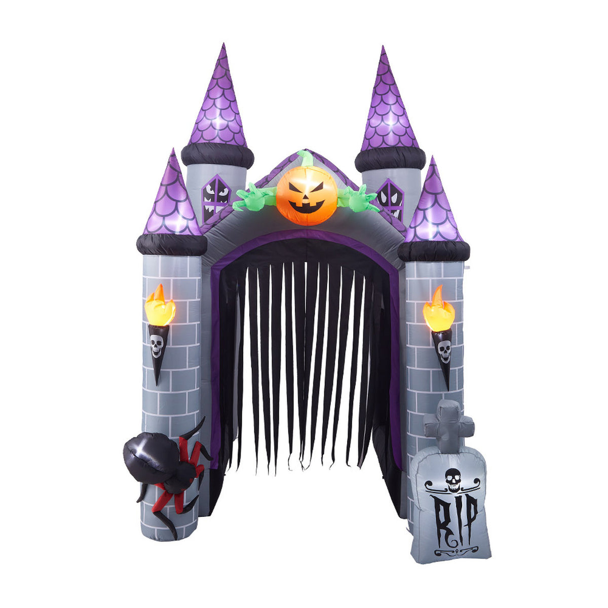 Inflatable Halloween LED Haunted House Castle 11ft