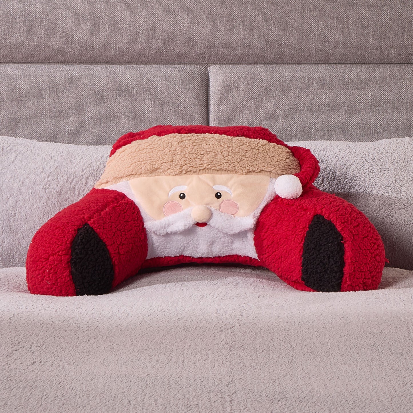 Teddy Fleece Santa Kids Cuddle Cushion