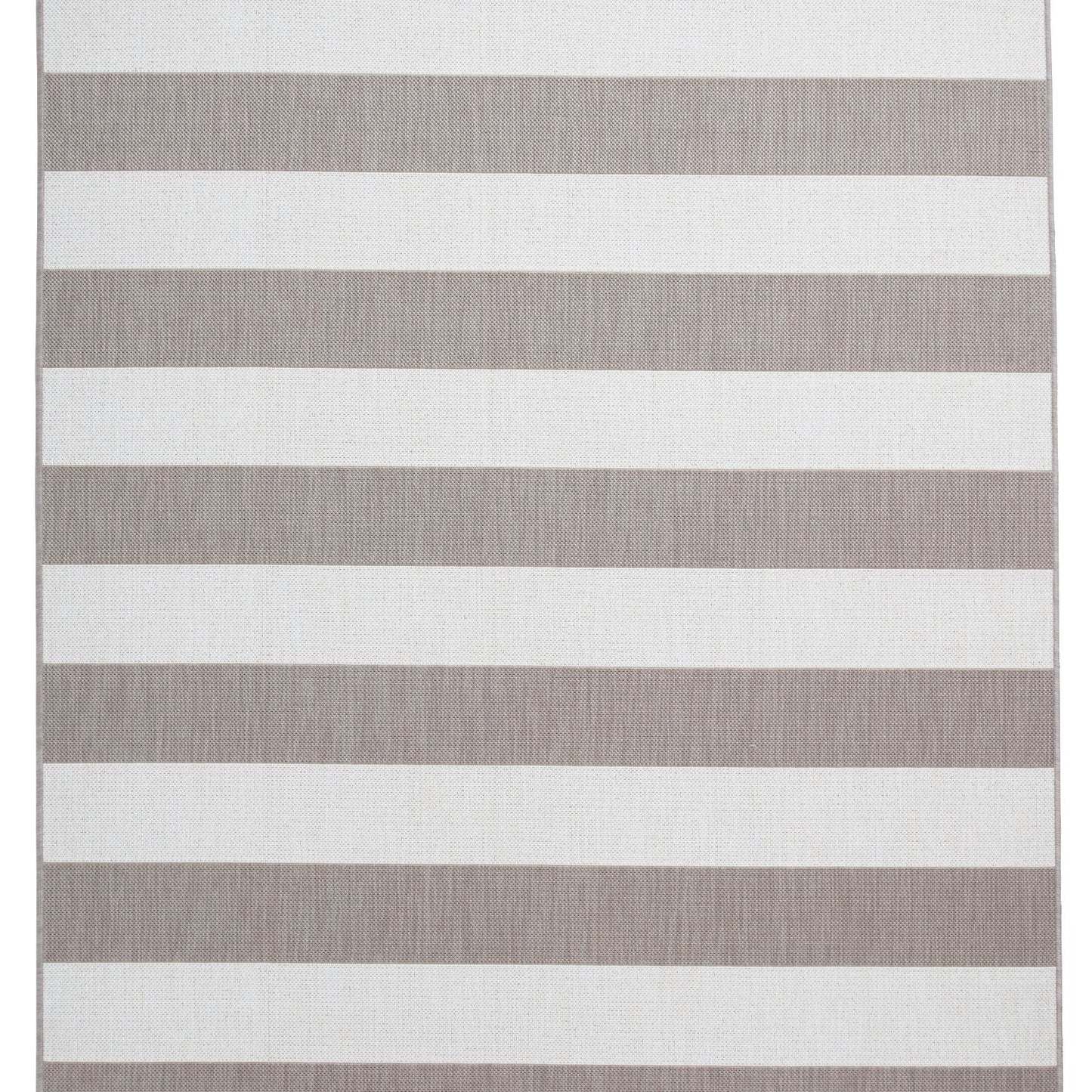 Santa Monica 48644 Beige and Cream Stripe Outdoor Rug