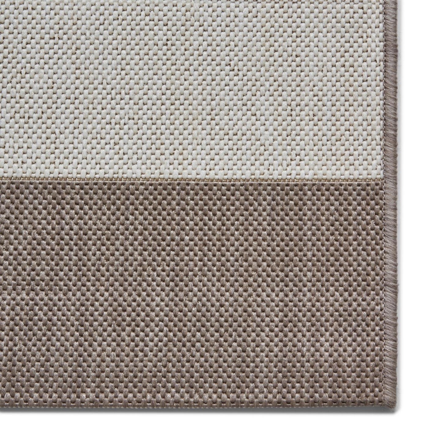 Santa Monica 48644 Beige and Cream Stripe Outdoor Rug