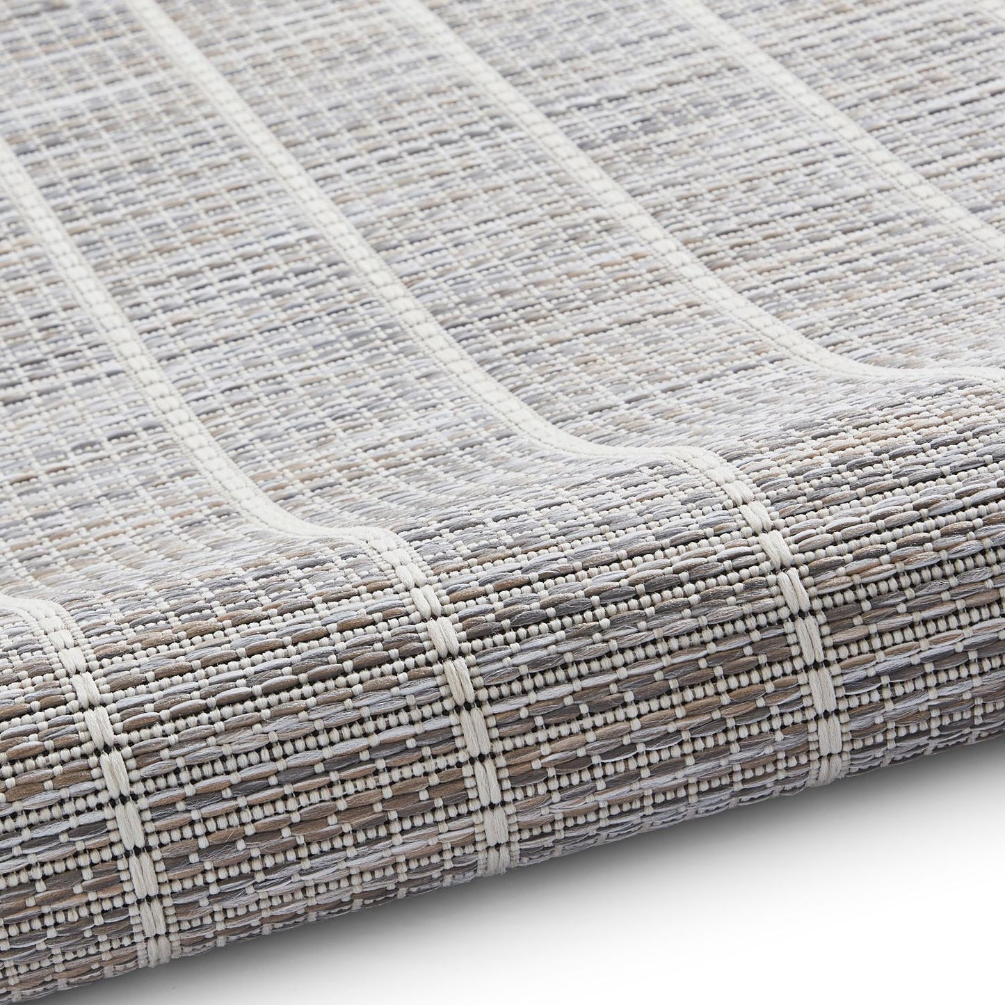 Santa Monica A041 Beige Stripe Outdoor Rug