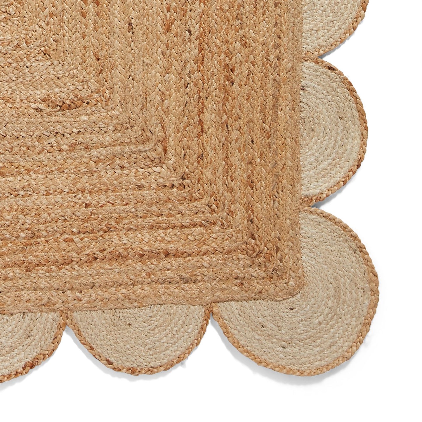 Savannah Jute Scallop Natural Rug