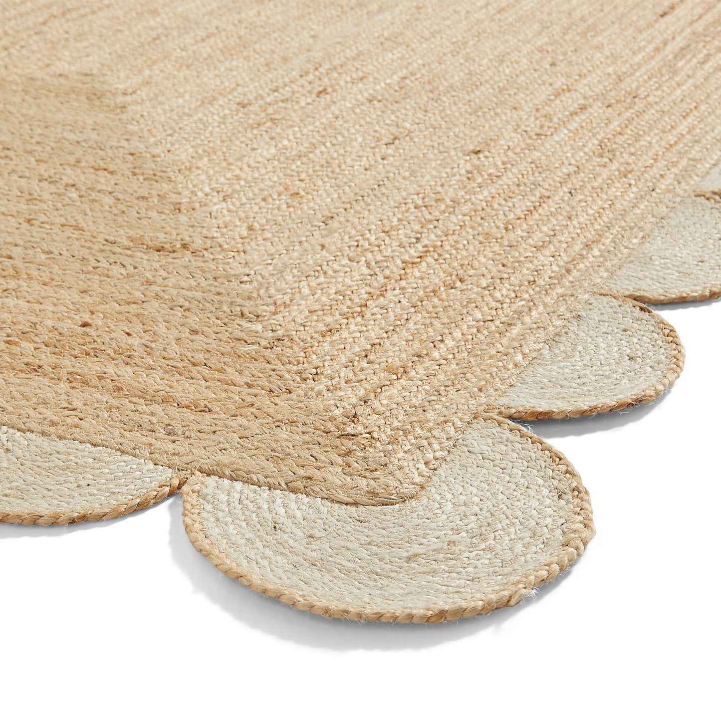 Savannah Jute Scallop Natural Rug