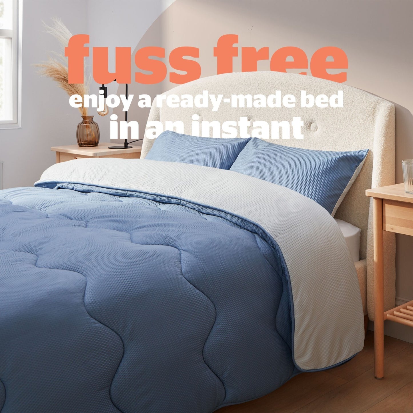 Silentnight Blue Coverless 10.5 Tog Duvet And Pillowcase