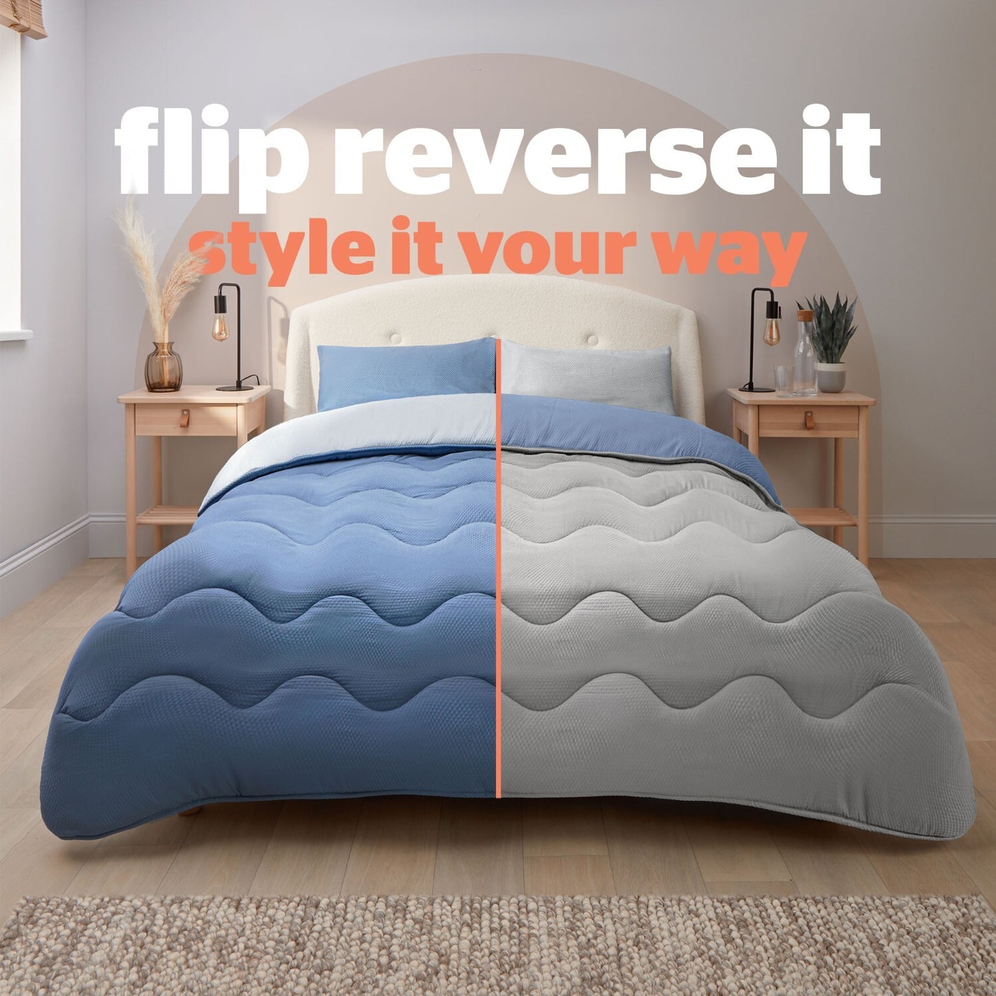 Silentnight Blue Coverless 10.5 Tog Duvet And Pillowcase