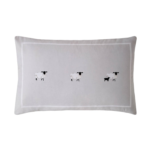 Sophie Allport Sheep Oatmeal Housewife Pillowcase Pair
