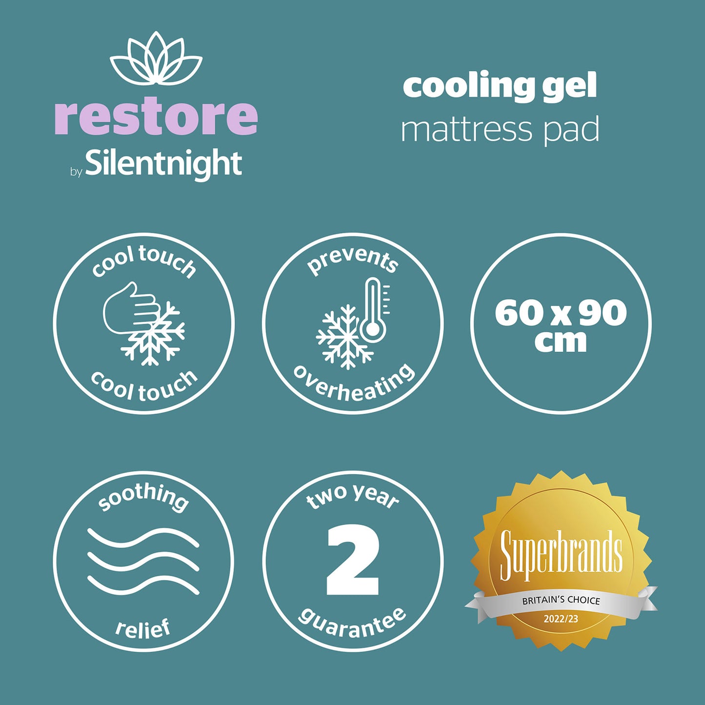 Silentnight Restore Cooling Gel Body Pad