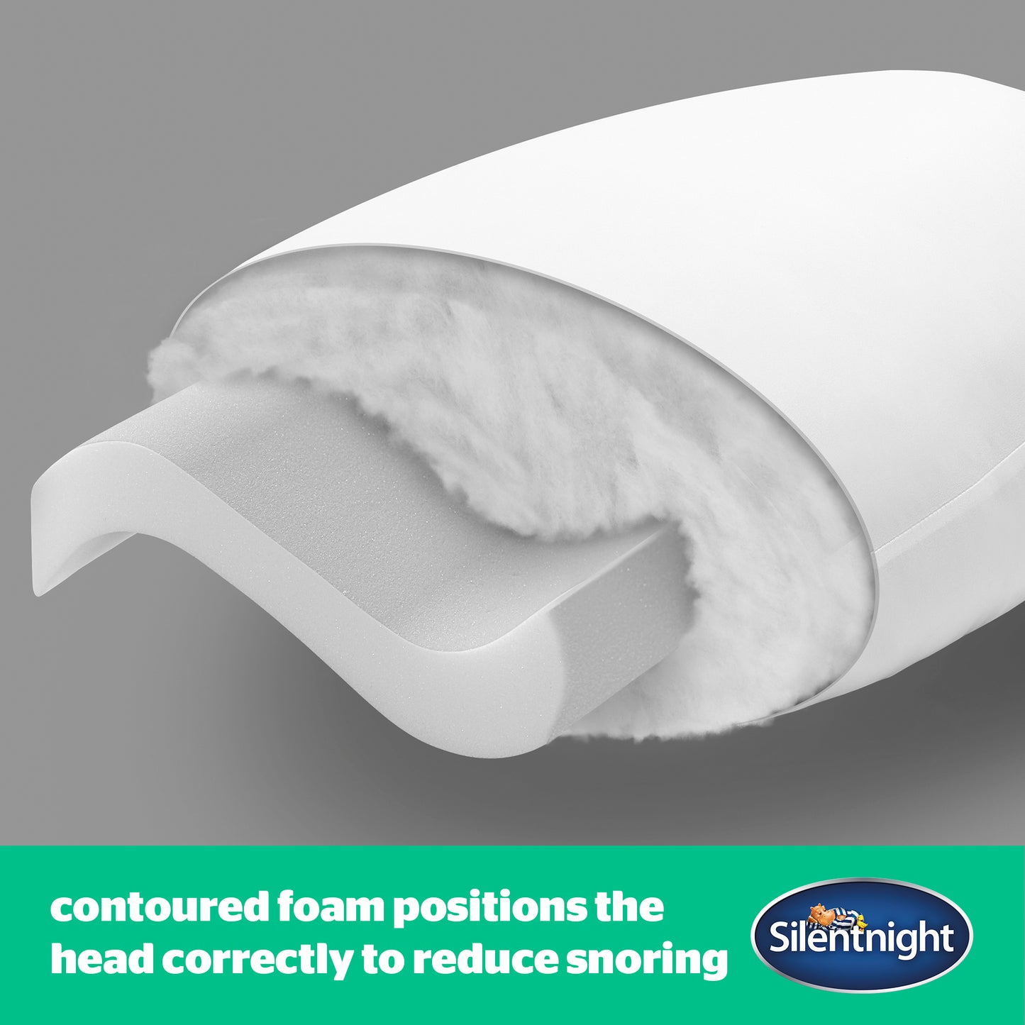 Silentnight Anti-Snore Pillow - Medium Support