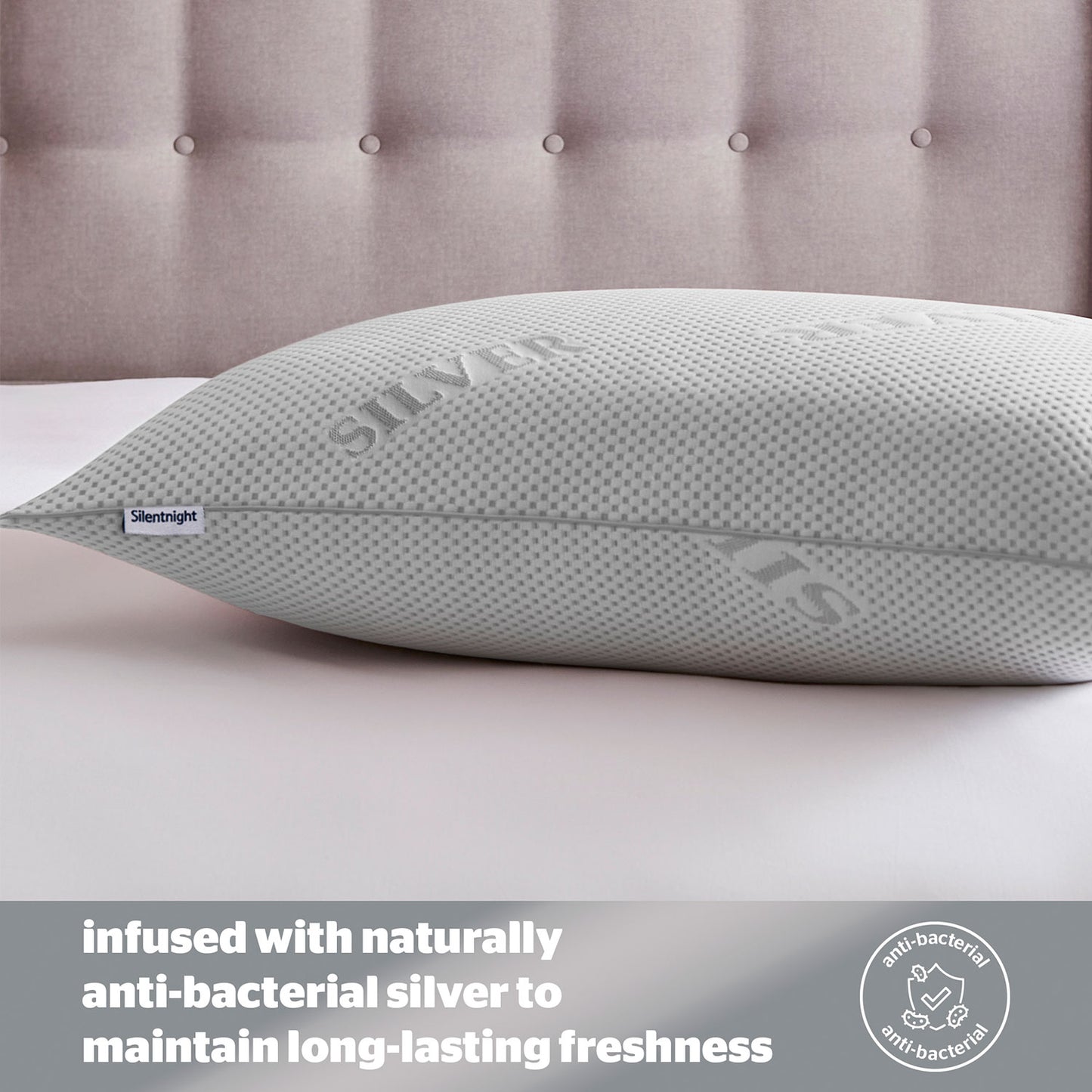 Silentnight Wellbeing Silver Anti Allergy Pillow