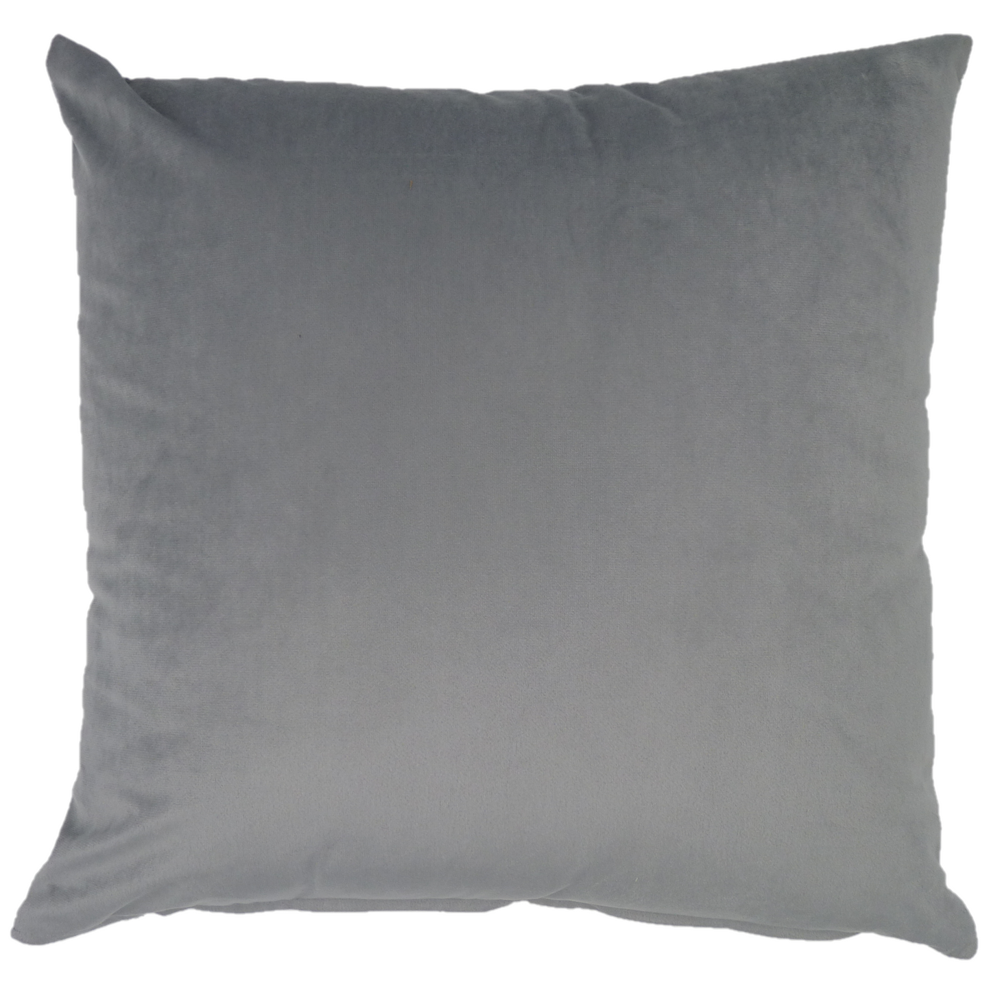 Snowy Deer Platinum Grey Filled Velvet cushion (45cm x 45cm)