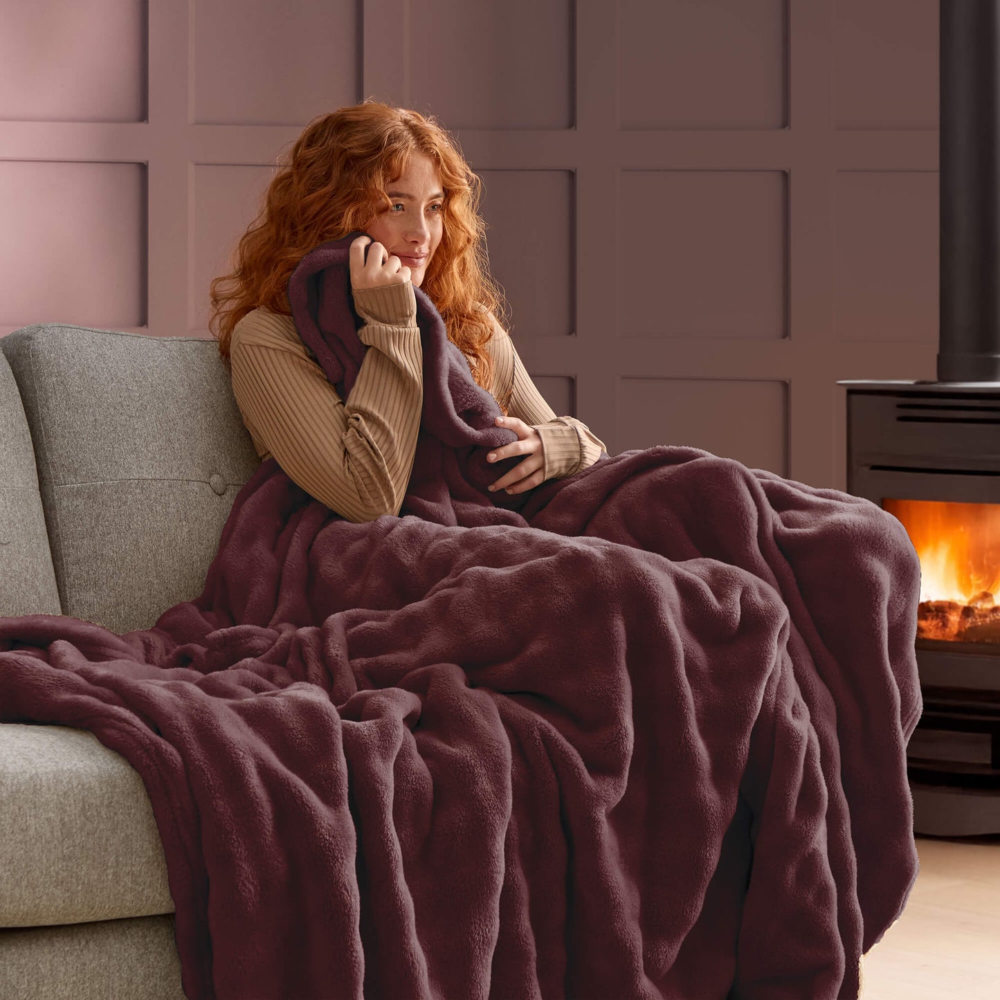 Silentnight Snugsie Berry Bubble Fleece