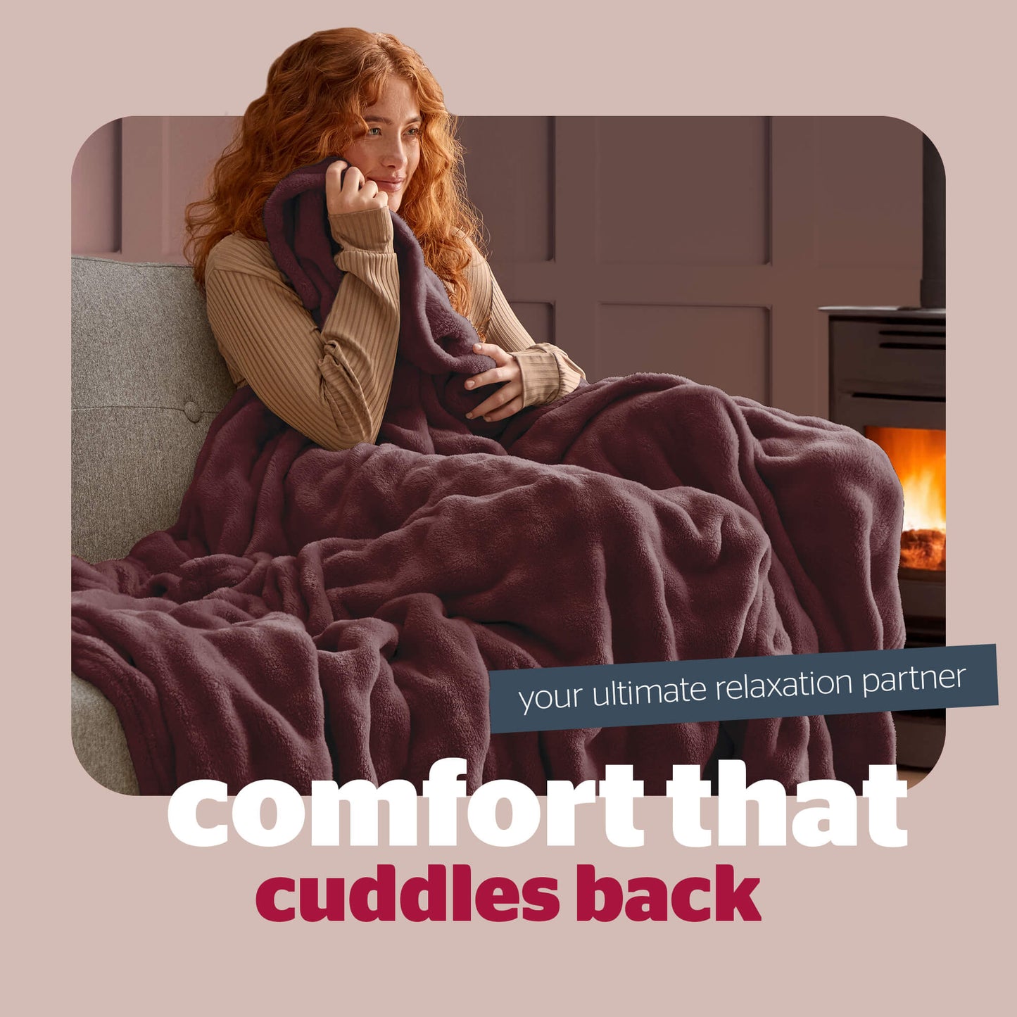 Silentnight Snugsie Berry Bubble Fleece