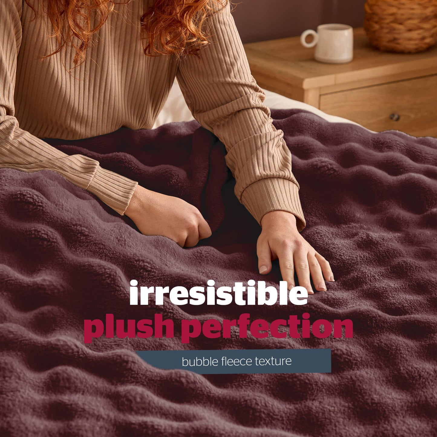 Silentnight Snugsie Berry Bubble Fleece