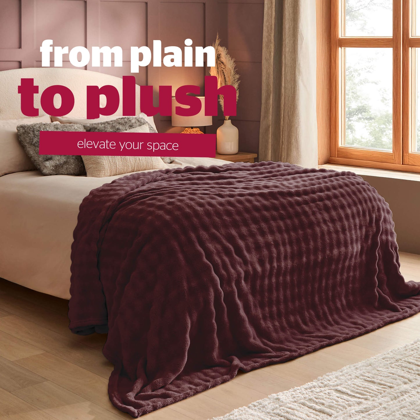 Silentnight Snugsie Berry Bubble Fleece