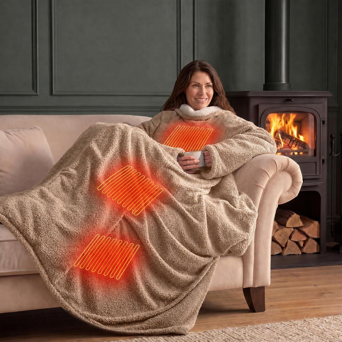 Silentnight Snugsie Natural USB Wearable Blanket