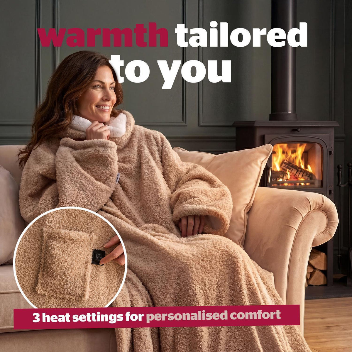 Silentnight Snugsie Natural USB Wearable Blanket