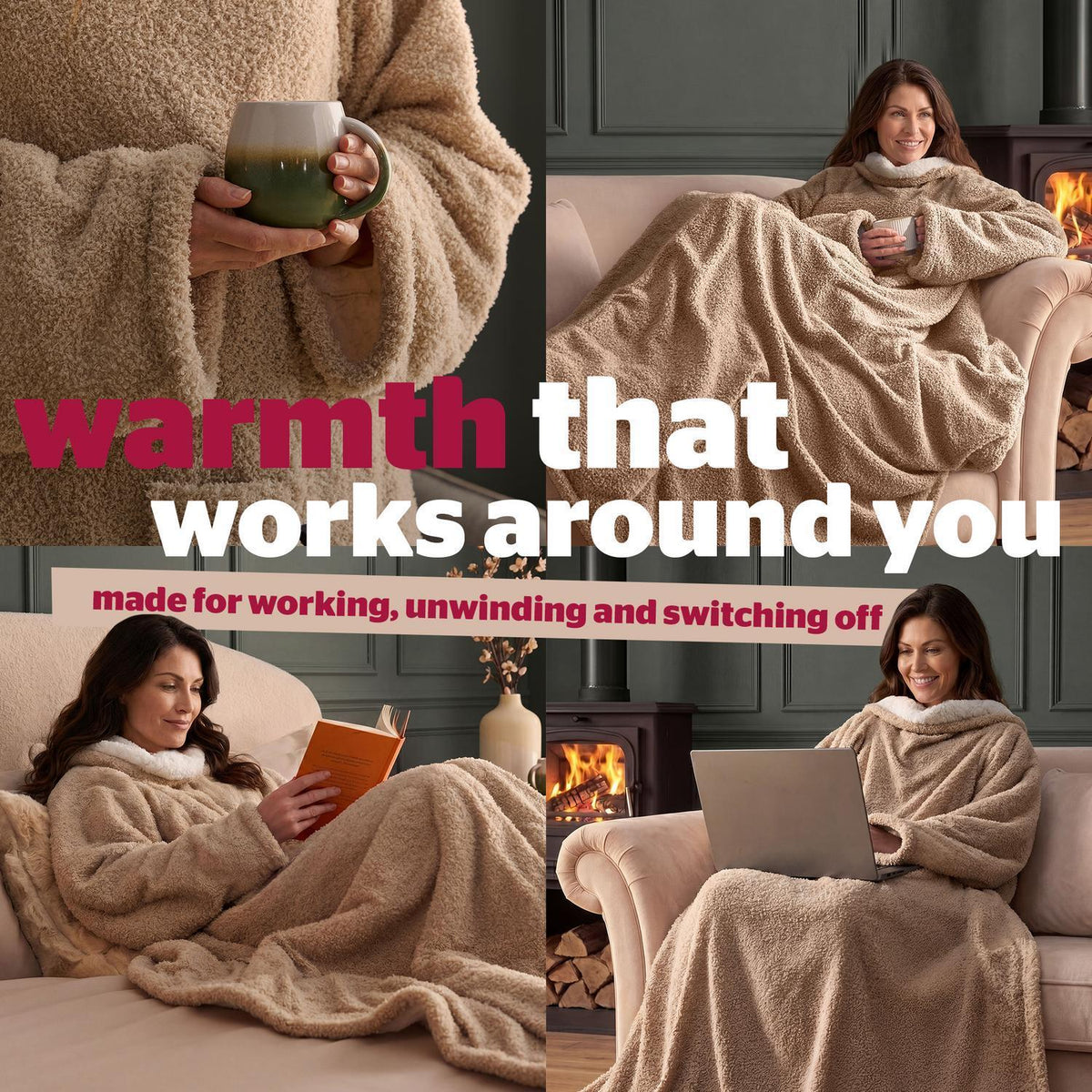 Silentnight Snugsie Natural USB Wearable Blanket