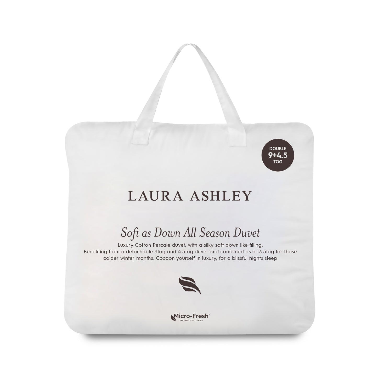 Laura Ashley Soft As Down All Seasons Duvet (4.5 + 9.5 Tog)