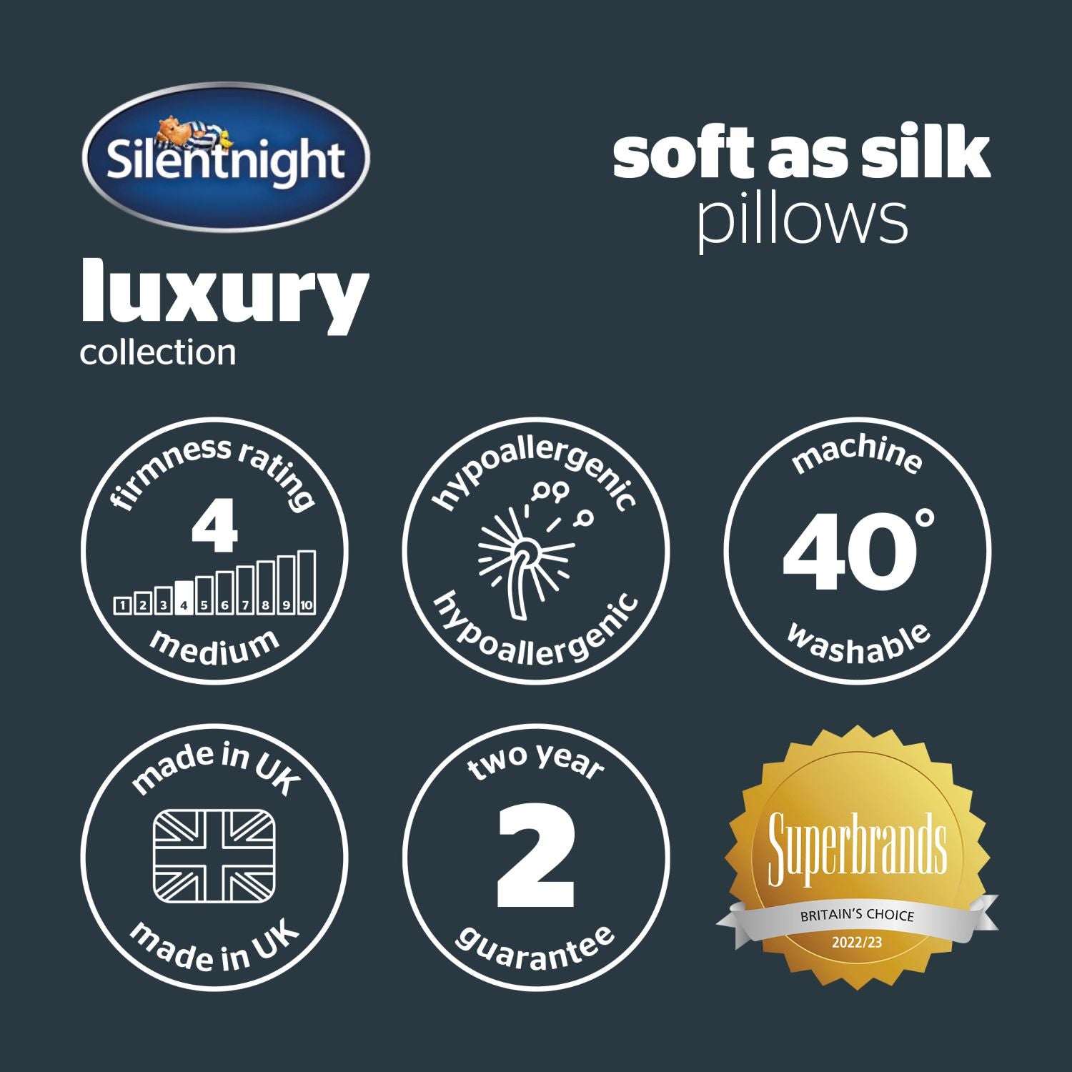 Silentnight soft outlet as silk pillows