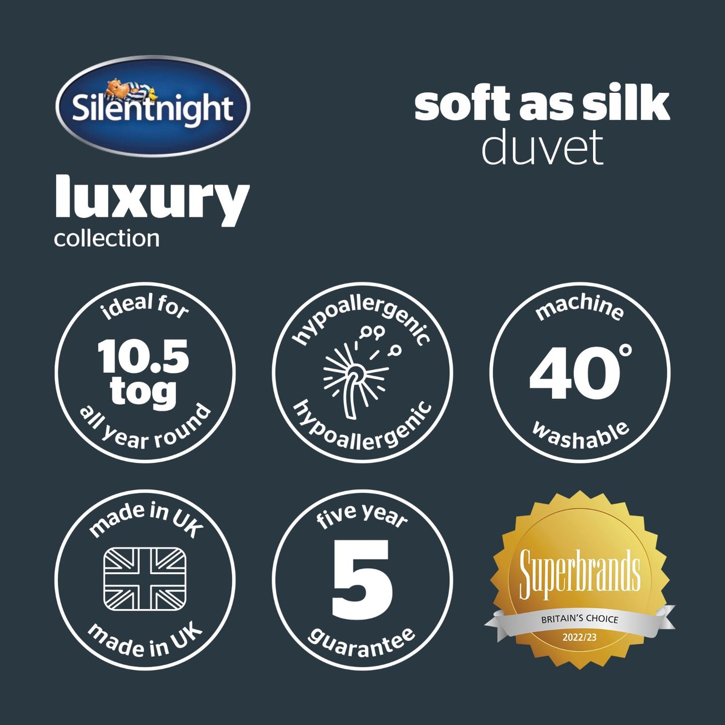 Silentnight Soft As Silk 10.5 Tog Duvet