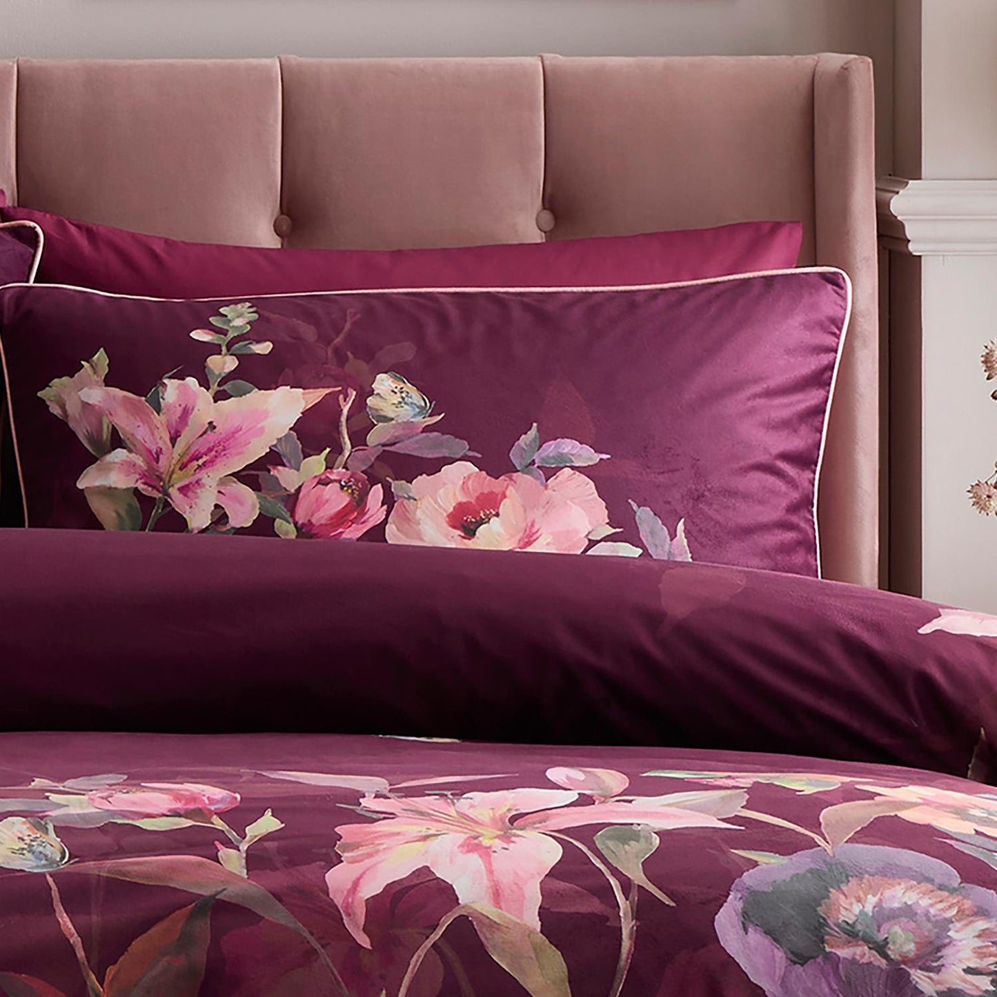 Tatiana Berry Velvet Duvet Set