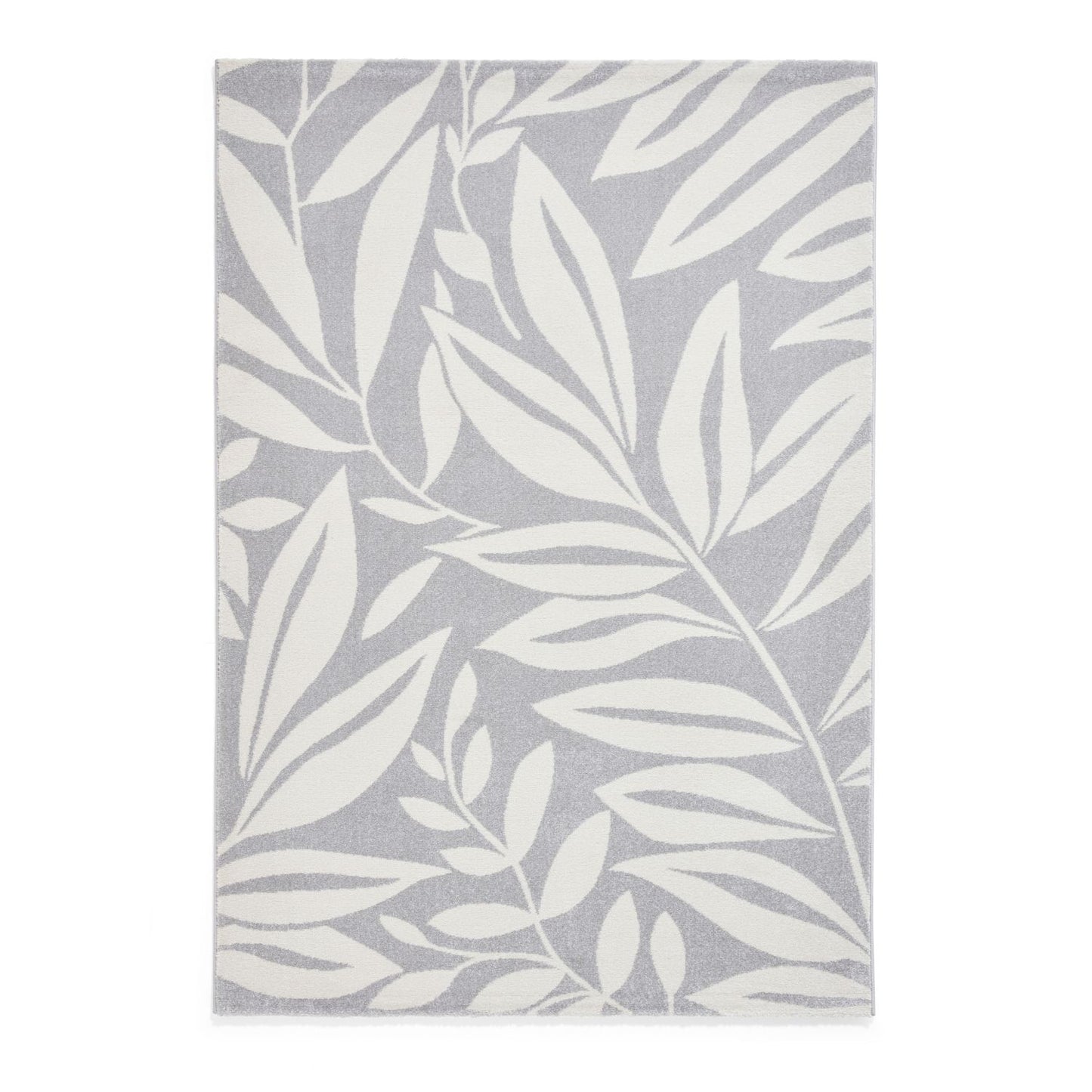 Catherine Lansfield Sorral Leaves Grey Rug