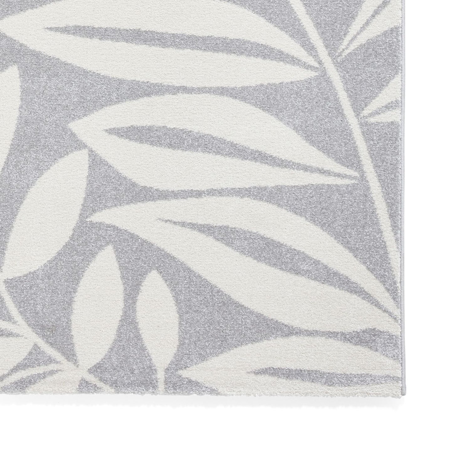 Catherine Lansfield Sorral Leaves Grey Rug